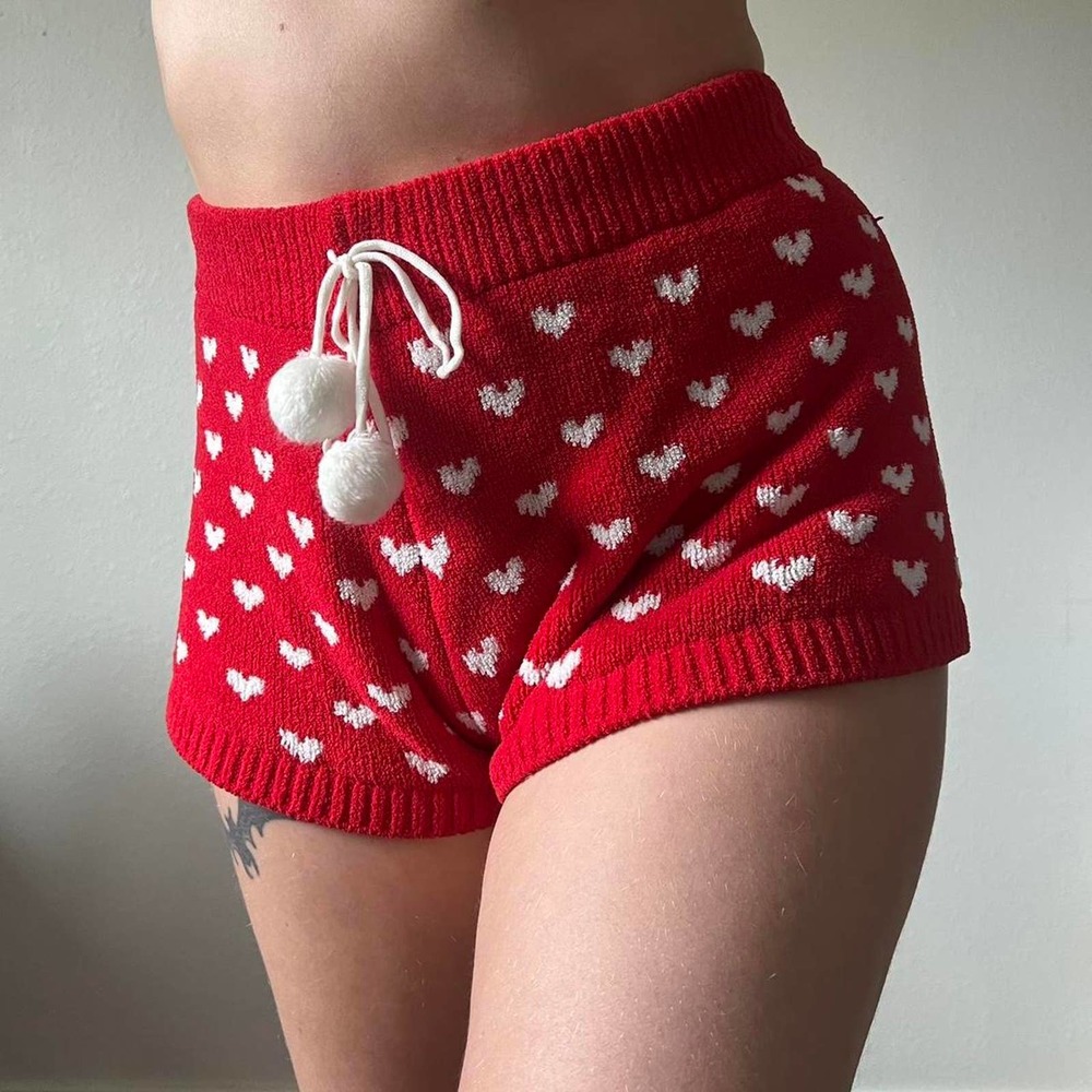 Betsey johnson adorable heart shorts